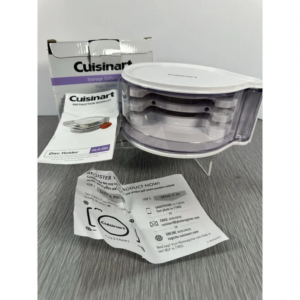 CUISINART Disc Storage HOLDER -Holds Three 7, 9, 11,14 Cup Food Processor DLC-DH